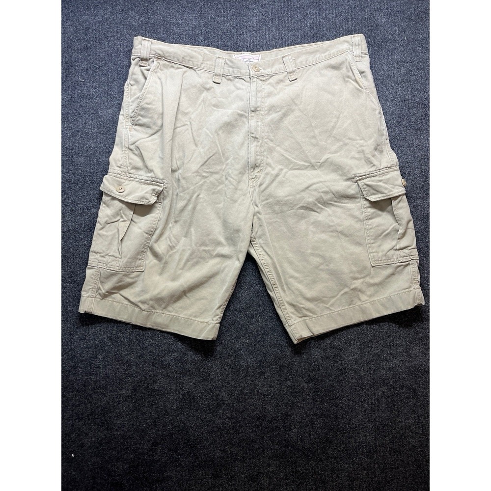 Levi's Cargo Shorts Men's 44 Beige Khaki Y2K Baggy Wide Leg Work Casual
